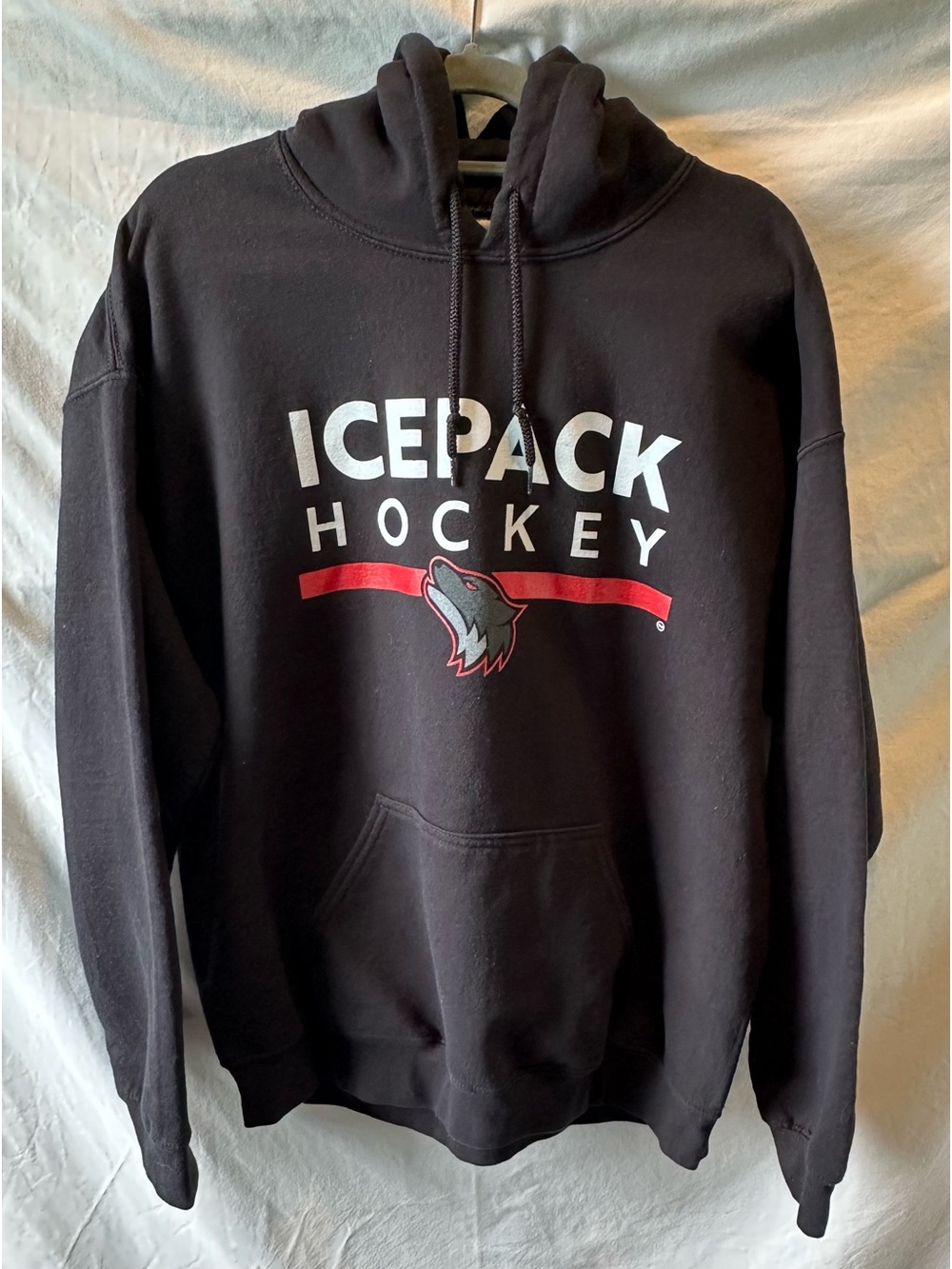 NC State ICEPACK Hockey Black Pullover Hoodie